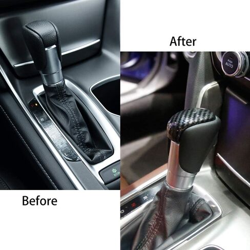 Gear Shift Knob Shifter Trim for Honda Accord 10th 2018 2019 2020 2021 2022, ABS Carbon Fiber 1pc in Saudi Arabia