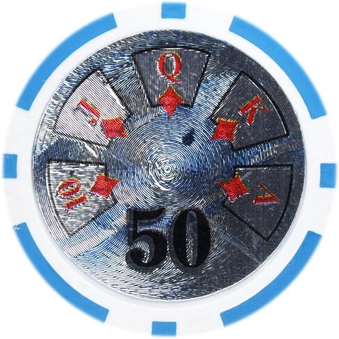 Brybelly Ben Franklin Poker Chip Heavyweight 14-Gram Clay Composite – Pack of 50 in Kuwait