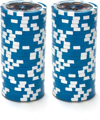 Brybelly Ben Franklin Poker Chip Heavyweight 14-Gram Clay Composite – Pack of 50 in Kuwait