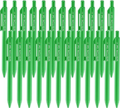 أقلام جل قابلة للسحب، أسطوانة ناعمة الملمس، نقطة دقيقة 0.7 مم، حبر أرجواني، 24 عبوة in Kuwait