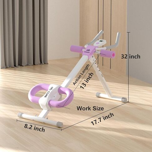 Abdominal Machine Ab Workout Equipment Adjustable for Home Gym Ab Machine Exercise Equipment bwith LCD Monitor in Saudi Arabia