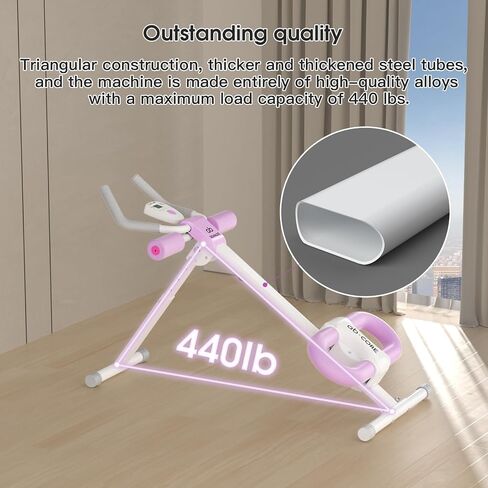 Abdominal Machine Ab Workout Equipment Adjustable for Home Gym Ab Machine Exercise Equipment bwith LCD Monitor in Saudi Arabia