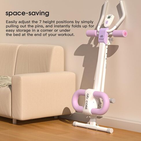 Abdominal Machine Ab Workout Equipment Adjustable for Home Gym Ab Machine Exercise Equipment bwith LCD Monitor in Saudi Arabia