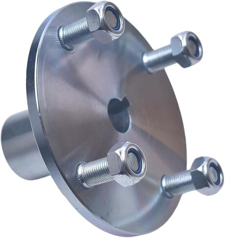 4" x 4" Go-Kart Live Axle Hub with 1" to 3/4" Step-Down - 1/4" Keyed Shaft, 8 Inch Rear Front Wheel, x4 Lug Set Kit(2PCS) in Saudi Arabia