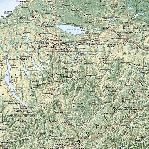 National Geographic New York Wall Map (40.5 x 30.25 in) (National Geographic Reference Map) in Saudi Arabia