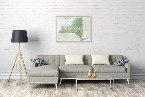 National Geographic New York Wall Map (40.5 x 30.25 in) (National Geographic Reference Map) in Saudi Arabia