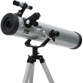 Telescope Telescopes for Adults 76Mm Aperture 700Mm Mount Telescope for Kids Beginners Fully Multi-Coated Optics Astronomy Refractor with Tripod Nice Family (Silver)