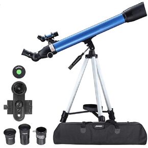 Telescope 700mm Focal Length 234X Magnification Astronomy Refractor Telescopes with Tripod Smartphone Adapter Backpack