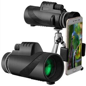 Monoculars Telescope High Power Telescope for Adults Kids, 40x60 High Power Monoculars for Smartphone, Waterproof Zoom Monoscope with Tripod and Phone Adapter for Star Gazing Bird Watching Binoculars