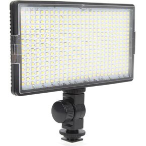 LED Video Light, 30W 416Pcs LED Flat Panel Fill Light High Brightness Adjustable Angle Portable Studio Fill Light with Base for Photography, Live Streaming, Video Recording