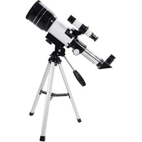Telescopes for Adults Kids Telescopes for Astronomy Beginners High Bracket Professional Stargazing High Magnification Night Vision Astronomy Telescope with Tripod White