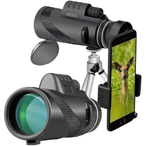 Monoculars Telescope High Power 40x60 High Definition High Power Monocular for Adults, Monocular Telescope with Tripod and Phone Adapter, Monoculars Scope for Bird Watching Binoculars