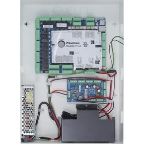 Geovision 590-AS4111-KIT Geovision, Gv-As4111 Complete Kit with Ul Certification, 4 Door Panel with Power Board and Optional Backup Battery Unit in Iron Case