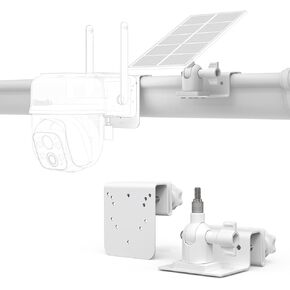 Gutter Mount Kit for Cinnado B6 Security Camera, Outdoor Camera Bracket Compatible with 2K Home Camera Wireless Solar Accessories（White）