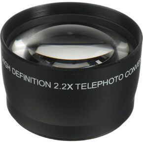 GE 55mm High Definition Pro 2X Telephoto Conversion Lens (Black)