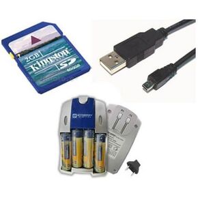 Nikon Coolpix 7600 Digital Camera Accessory Kit Includes: USB8PIN USB Cable, KSD2GB Memory Card, SB257 Charger