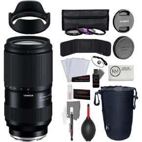 Tamron 50-300mm f/4.5-6.3 Di III VC VXD Lens | Sony E Bundled with Filter Set + Photo Starter Kit + Lens Pouch + Cleaning Cloth (5 Items)