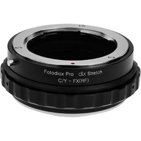 Fotodiox DLX Stretch Lens Mount Adapter - Contax/Yashica (CY) SLR Lens to Fuji X-Series Mirrorless Camera Body with Macro Focusing Helicoid and Magnetic Drop-in Filters