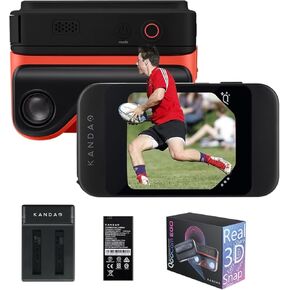 Kandao Qoocam Ego 3D Camera مع بديلة البطارية وشاحن البطارية