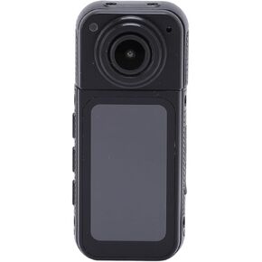 Heayzoki 2.7K Thumb Action Camera with 180° Lens and Magnetic Mount, 1.47inch HD Display, 350mAh Battery, Portable Cycling Camera for Vlogging, Motorcycle and Outdoor Adventures (Black)