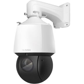 SUNBA 4MP PoE+ PTZ IP Security Camera Outdoor, 25X Optical Zoom, AI Auto Tracking, Two-Way Audio & IP67 Waterproof, 328ft Long Range Night Vision with Lighthunter IR (P525, Wall Bracket Bundle)