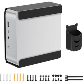 MINI PC MOUNT متوافق مع BEELINK MINI PC EQI12 ، SER8 ، SER6 ، SER9 ، SER9 PRO ، EQR6 ، VESA/WALL/UNDER