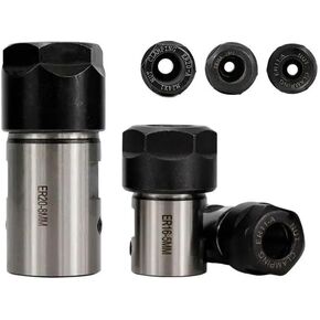 ER11 ER16 ER20 4mm 5mm 6mm 6.35mm 8mm 10mm 12mm 14mm 16mm Collet Chuck Shaft Lathe Tools Spindle Extension Rod Milling Cutt Drill Chuck(C25-ER20A-50L-16MM)