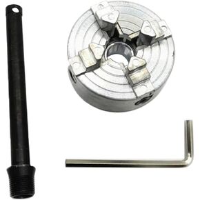 Home Wear Resistant Clamp Accessory Spanner High Accuracy Power Tool 4 Jaw Manual Easy Install Lathe Chuck Connection Pole Drill Chuck