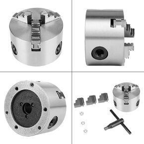 3inch Self Centering Metal Lathe Chuck With Extra Jaws for Turning Machine Accessory