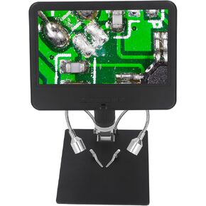 10.1 بوصة من المجهر الرقمي LCD مع مصباح LED HD 260x 2MP مسجل فيديو للكاميرا للإصلاح الصناعي