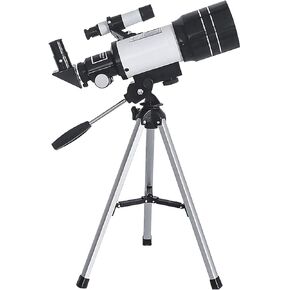 Telescope for Astronomy Kids Adults Beginners Fast Refractor Telescope for Astronomy 70mm Aperture 400mm Astronomical Travel Telescope with Tripod