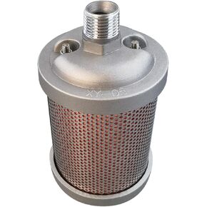 X05 Air Compressor Muffler 1/2" NPT Male,Single Chamber 145 PSI exhaust muffler, used for replacing parts of air compressors, compressor dryers, compressed air equipment, and systems (1)