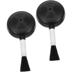 Cabilock 2PCS AIR Blower وفرشاة لعدسات الكاميرا ومنفاخ تنظيف لوحة المفاتيح للأداة الأساسية لصيانة الخدش والخدش لعشاق التصوير الفوتوغرافي والتكنولوجيا