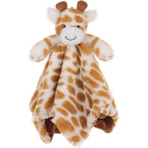 Apricot Lamb Giraffe Blanket Soft Loveys for Babies, Security Blanket for Baby Boy and Girl, Infant and Toddlers 13.8x13.8 Inches