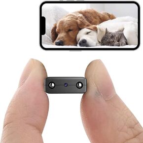 Spy Camera 1080P Indoor Hidden Camera Wireless, Mini Cameras, Home Security Cameras with Motion Detection, Night Vision, App Control Door SpyCam