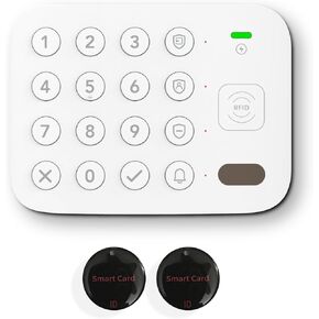 OSI Gen 2 External Keypad Accessory (Gen 2) - Accessory for OSI Smart Alarm System (Gen 2), Secondary Keypad, 2 x RFID Tags, Arm & Disarm Remotely, 1 Micro USB Cable, Qty, 4 Passcodes, Wall Mount