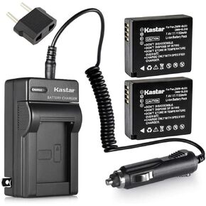 Kastar Battery (X2) & AC Travel Charger forLeica BP-DC15, BPDC15, BP-DC15E-U, BP-DC15-E, BP-DC15-U, BP-DC15-TK, Leica 18544, 18545 and Leica D-Lux (Type 109) Cameras
