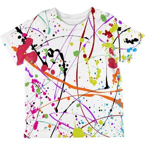 Splatter Paint White All Over Toddler T Shirt