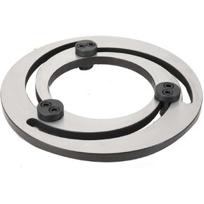 4-15 Inch Three-Jaw Chuck, Steel Adjustable Hydraulic Jaw Boring Ring Claw Trimmer for CNC Lathe Chuck Soft Top Jaws Bore Repair Claw Device Silver, 6in