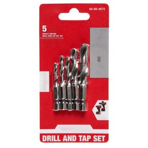 Fits Milwaukee 48-89-4875 Metric Shockwave Impact Drill and Tap Bit Set - 5 PC