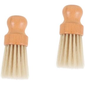 SAFIGLE 5pcs Soft Bristle Cleaning Brush with Wooden Handle for Dust Car Couch Keyboard Versatile Handheld Bench Brush for Home Salon and Interior Cleaning Tasks
