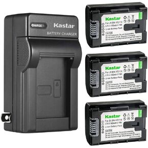 Kastar 1-Pack Battery and AC Wall Charger Replacement for JVC GZ-MS110BU GZ-MS110BUC GZ-MS110BUS GZ-MS110U GZ-MS118 GZ-MS150 GZ-MS210 GZ-MS210AEK GZ-MS210AEU GZ-MS210BEU GZ-MS210BUC GZ-MS210SEK