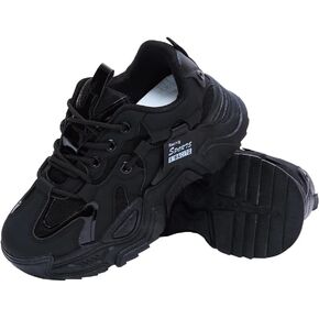 Chunky Sneakers for Women,Anti Slip Fashionable Retro Height Increasing Lace up Shoes,Breathable Verastile Casual Style