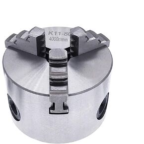 1PCS K11-80 3 Jaws Manual Lathe Chuck With Turning Machine Tools Accessories K11-80 3-Jaw Lathe Chuck Self-Centering Metal