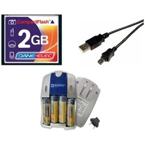 Fujifilm Finepix S7000 Digital Camera Accessory Kit Includes: USB5PIN USB Cable, T44654 Memory Card, SB257 Charger