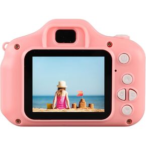 8MP Kids Digital Camera with Material, Cute Design, USB Charging, High Definition Images, Convenient to Carry for Home, Travel, Camping, Picnic
