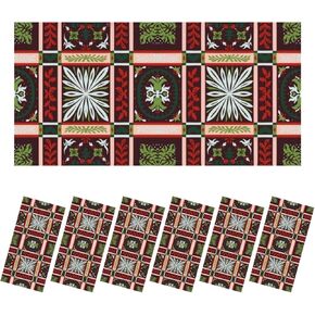 Fluorescent Light Covers for Ceiling Lights Seamless Black White Patchwork Tiles Indian Easy to Install Magnetic Light Filter for Classroom Office Hospitals School Home Decor