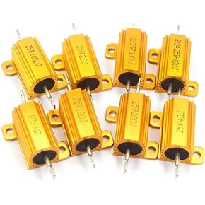 Resistors RX24 25W Aluminium Housed High Power Resistor Metal Shell Heatsink, Multiple Resistance(300)