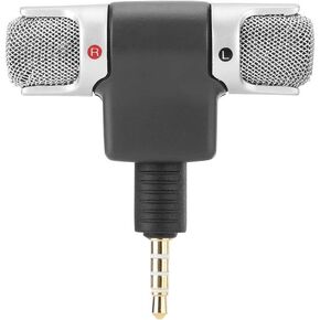 Yctze 3.5mm Mini Mic Handheld Stereo Microphone, Professional Digital External Mic for Mobile Phone Accessories