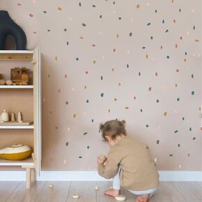 Irregular Polka Dot Wall Decals - Small Dalmatian Dot Wall Stickers,Color Shapes Decal,Irregular Marble Stone Wall Stickers (Polka dots Wall Decal)